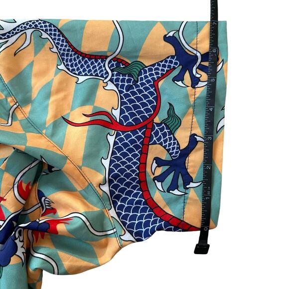 Negative Space Chinese Dragon Button-Down Shirt Size M - Picture 5 of 5